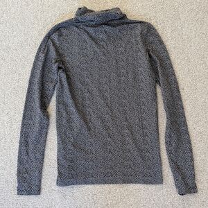 Athleta Charcoal Gray Turtleneck Pullover, Size S